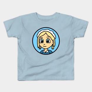 Patriot Portrait - Chibi Elizabeth Maxwell Steele (Large Print) Kids T-Shirt